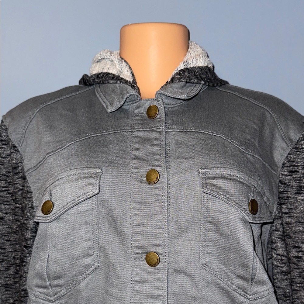Tinseltown Gray and Black Utility Jacket - Size XL - Picture 3 of 5